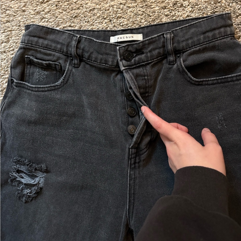 Pacsun High Rise Straight Jeans - Picture 3 of 4